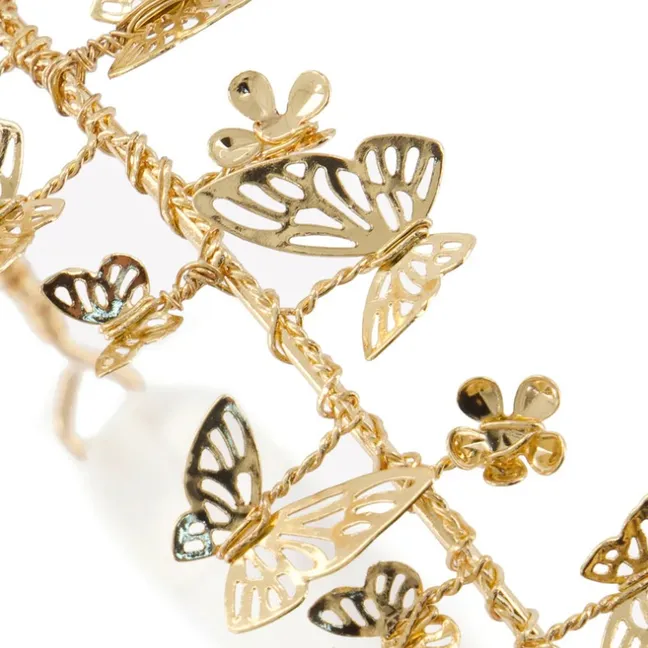 Diadema de mariposas | Dorado