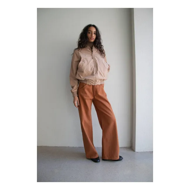 Pantalon Zeynep Coton Bio | Noisette
