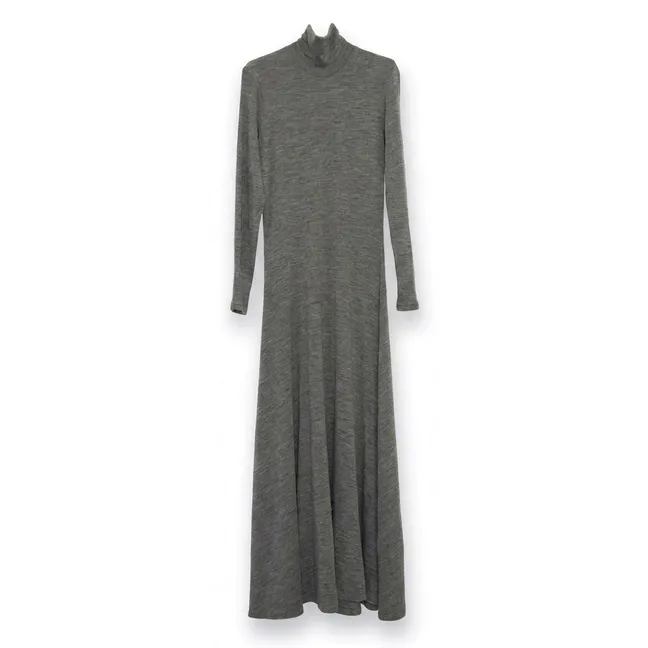 Robe Col Roulé Laine | Gris