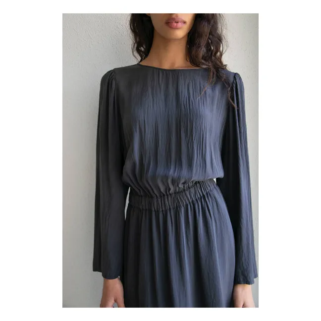 Robe Coquette Soie | Noir