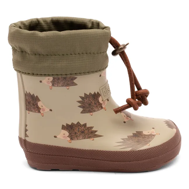 Bottes de Pluie Barefoot Hérissons | Marron
