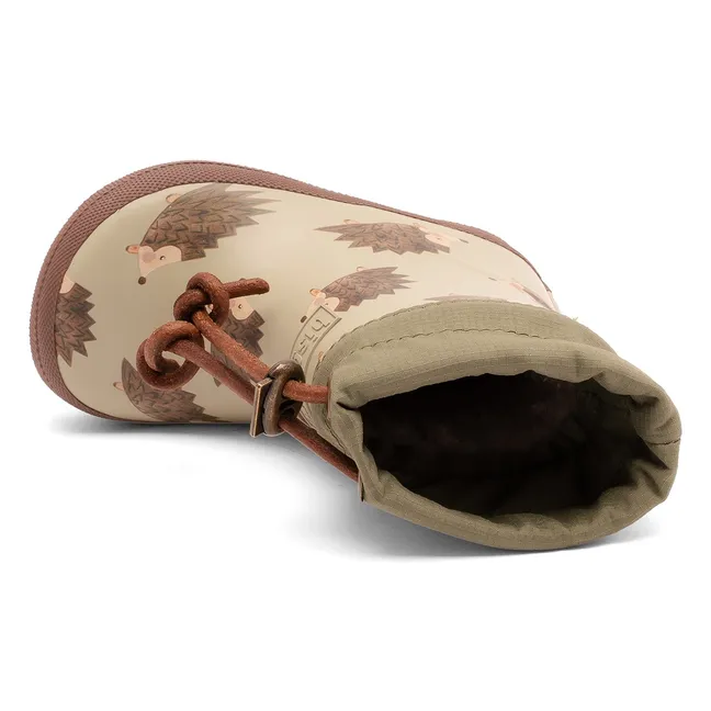 Bottes de Pluie Barefoot Hérissons | Marron