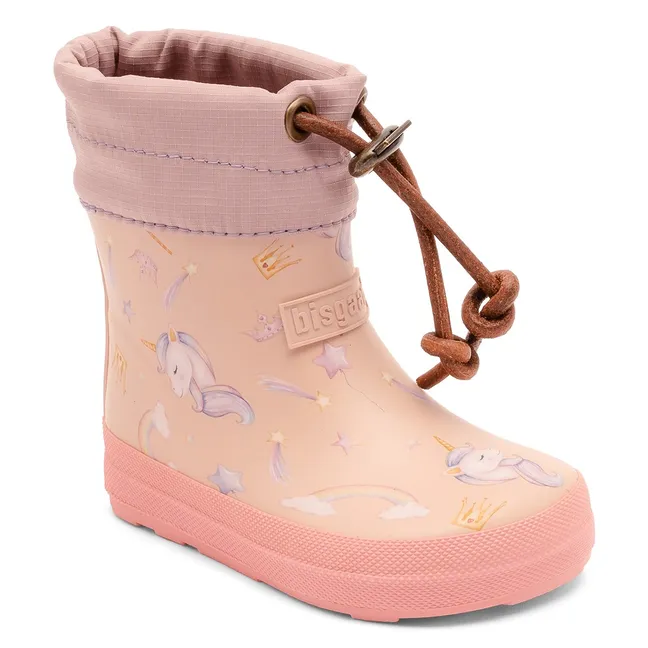 Bottes de Pluie Barefoot Licornes | Rose