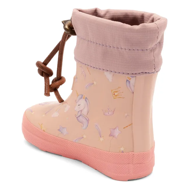 Bottes de Pluie Barefoot Licornes | Rose