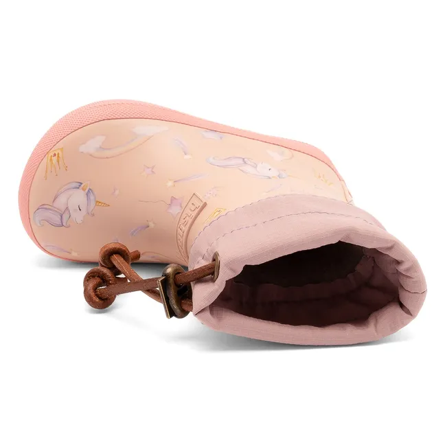 Bottes de Pluie Barefoot Licornes | Rose