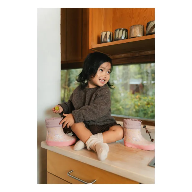 Bottes de Pluie Barefoot Licornes | Rose