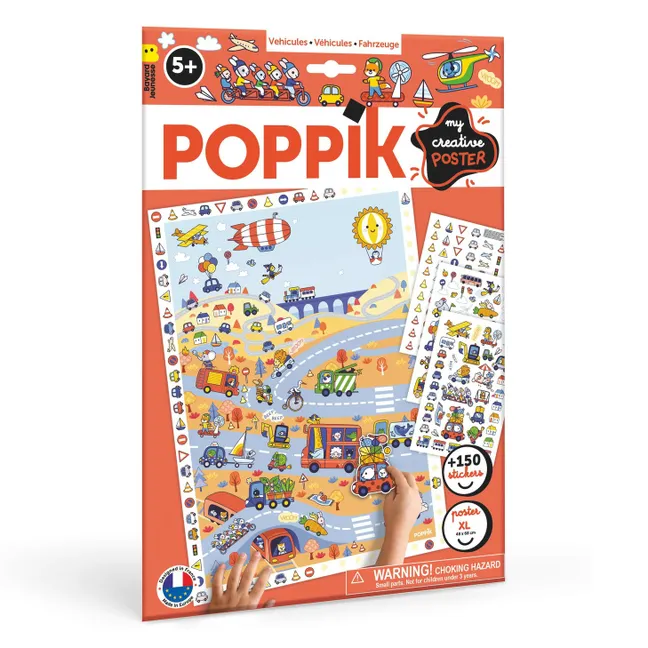 Poster Stickers Créatif Les Véhicules | Multicolore