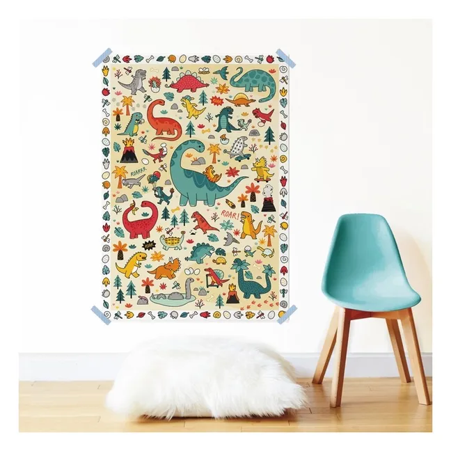 Pegatinas creativas con motivos de dinosaurios | Multicolor