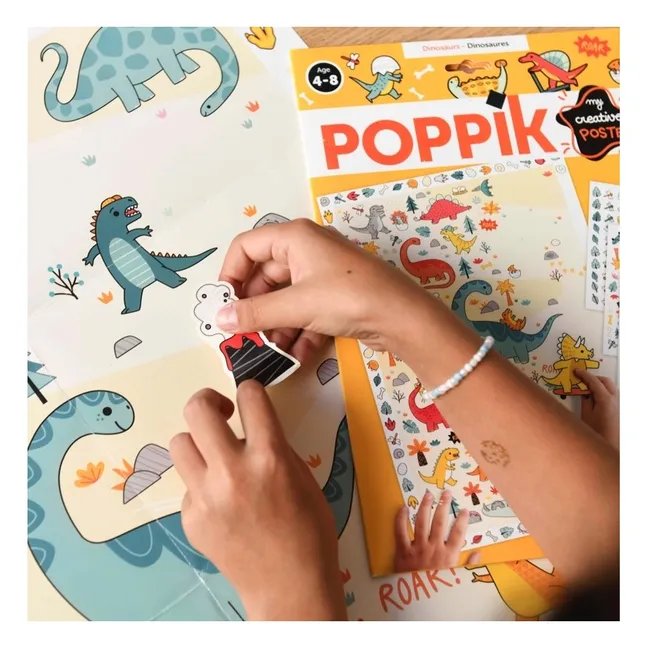 Pegatinas creativas con motivos de dinosaurios | Multicolor