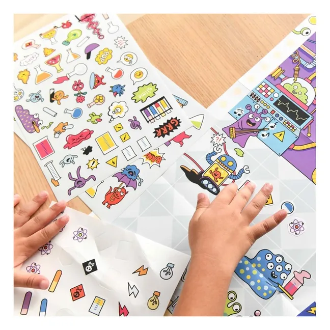 Pósters y pegatinas creativas de Labo en Folie | Multicolor