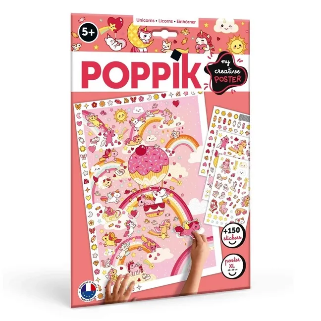 Creative Unicorn Poster Stickers | Multicoloured