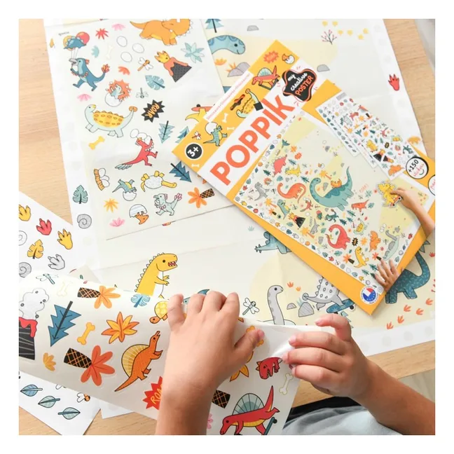 Pegatinas creativas con motivos de dinosaurios | Multicolor
