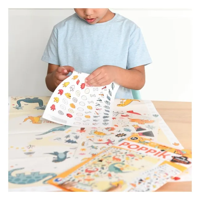 Pegatinas creativas con motivos de dinosaurios | Multicolor