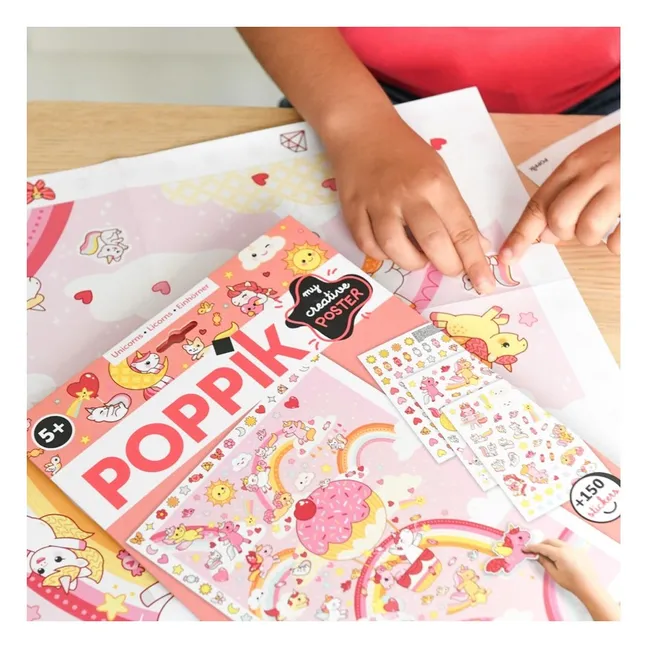 Creative Unicorn Poster Stickers | Multicoloured
