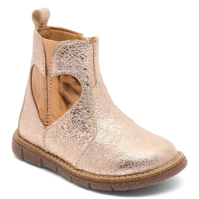 Maggie Iridescent Ankle Boots | Pink