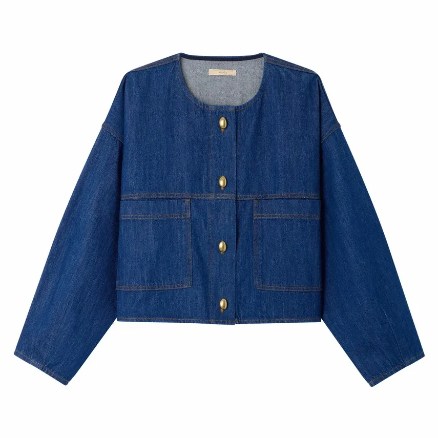 Sessùn Blue Almodiva Organic Cotton Jacket