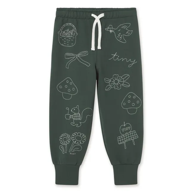 Jogger Champignons Coton Bio | Vert
