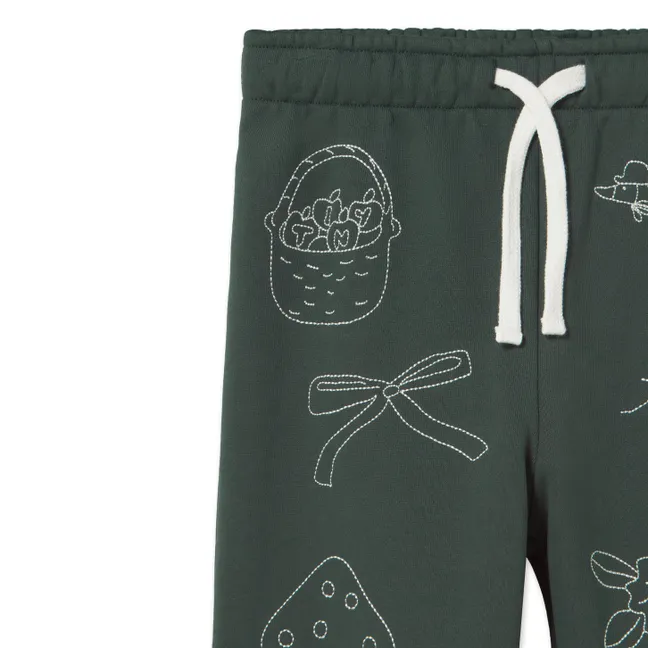 Jogger Champignons Coton Bio | Vert