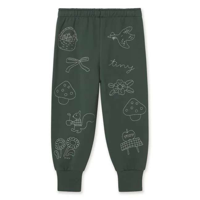 Jogger Champignons Coton Bio | Vert