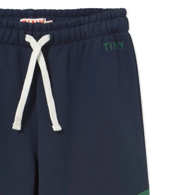 Jogger Colorblock Coton Bio | Bleu marine