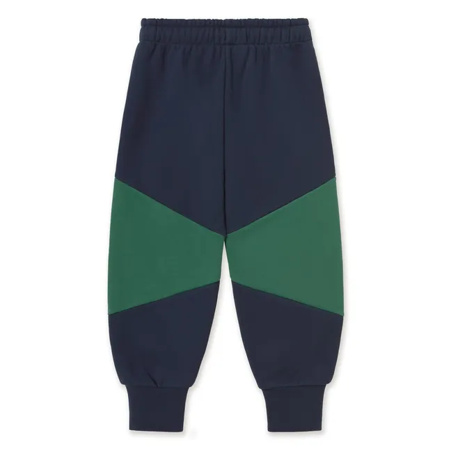 Jogger Colorblock Coton Bio | Bleu marine