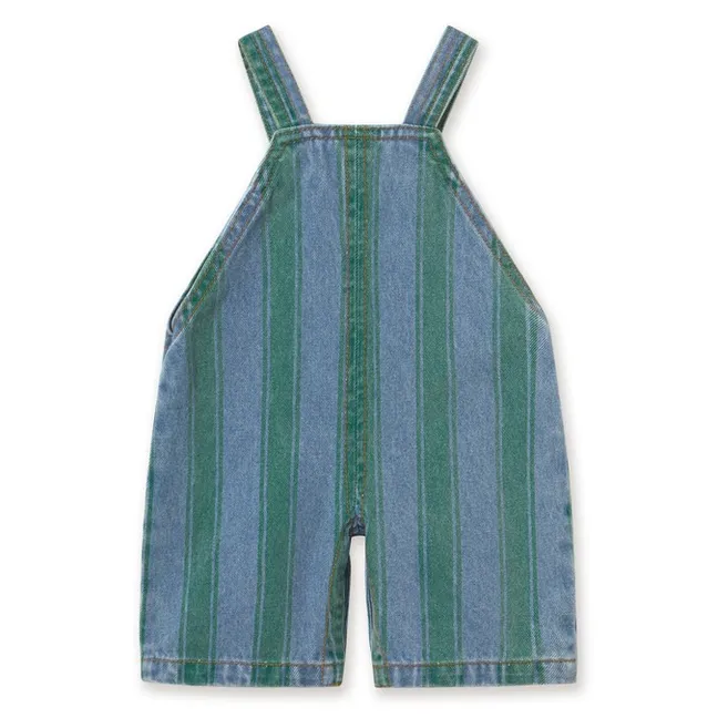 Salopette Rayée Denim | Bleu