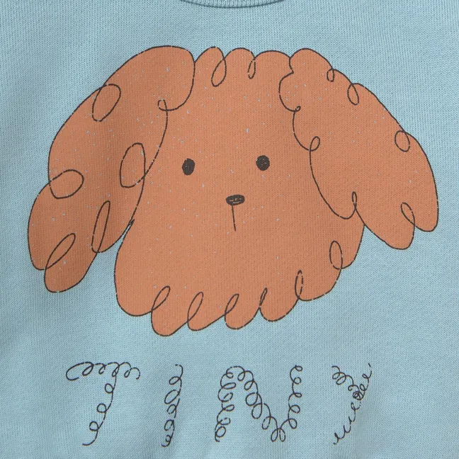 Organic Cotton Dog Sweatshirt | Light blue