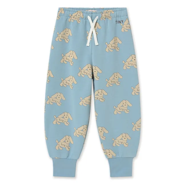 Jogger Chiens Coton Bio | Bleu ciel