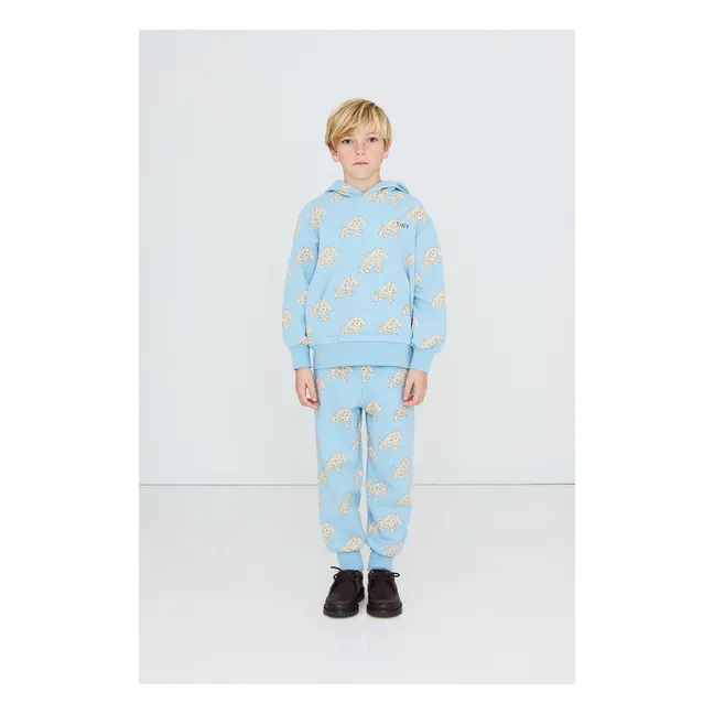 Jogger Chiens Coton Bio | Bleu ciel