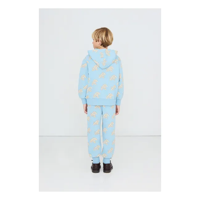 Jogger Chiens Coton Bio | Bleu ciel