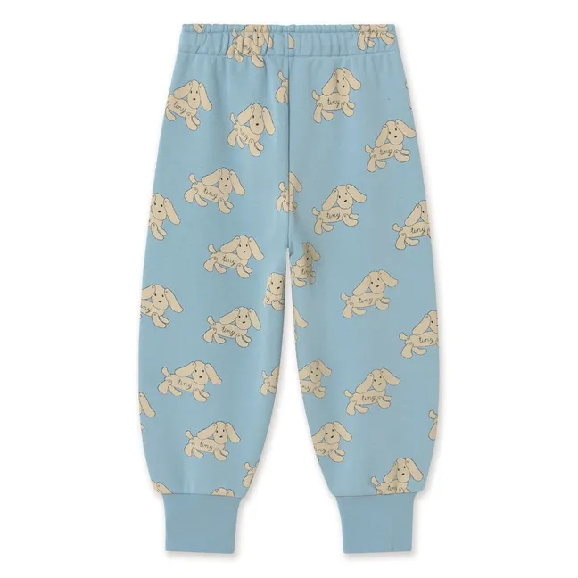 Jogger Chiens Coton Bio | Bleu ciel