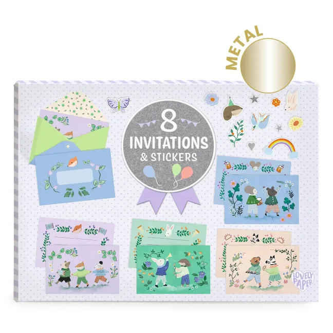 Invitations anniversaire - Fanfare des animaux