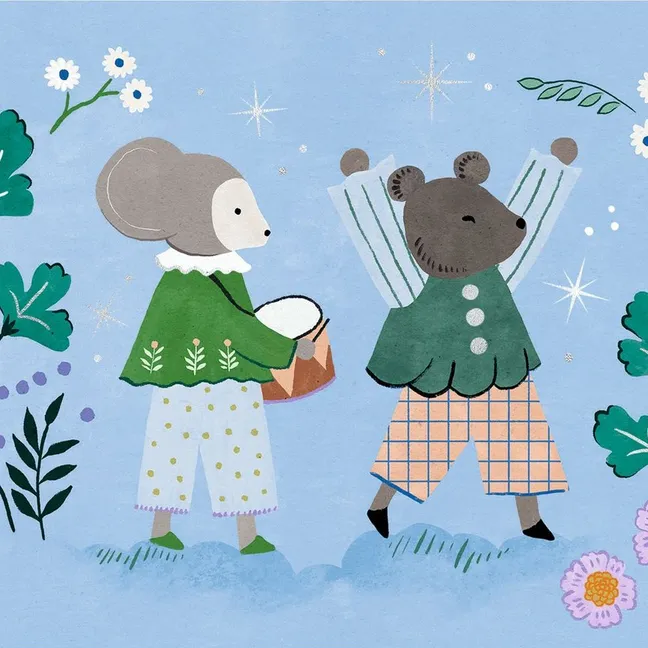 Invitations anniversaire - Fanfare des animaux