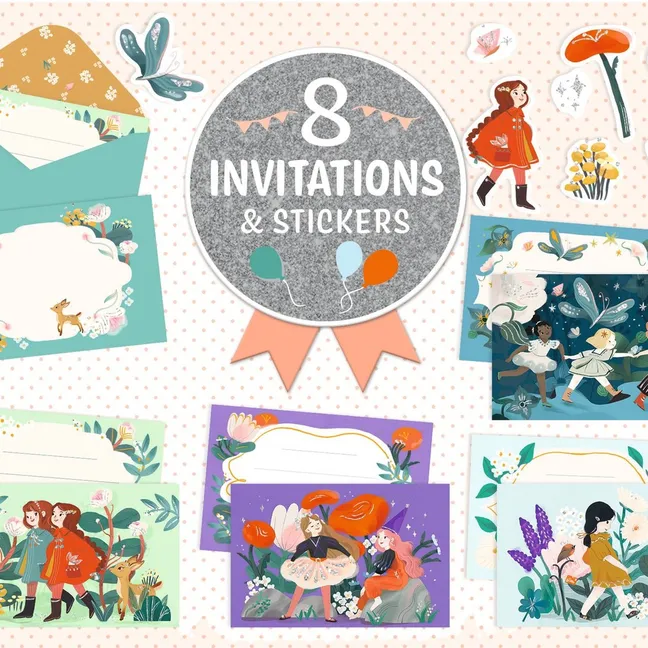 Invitations anniversaire - Copines du jardin