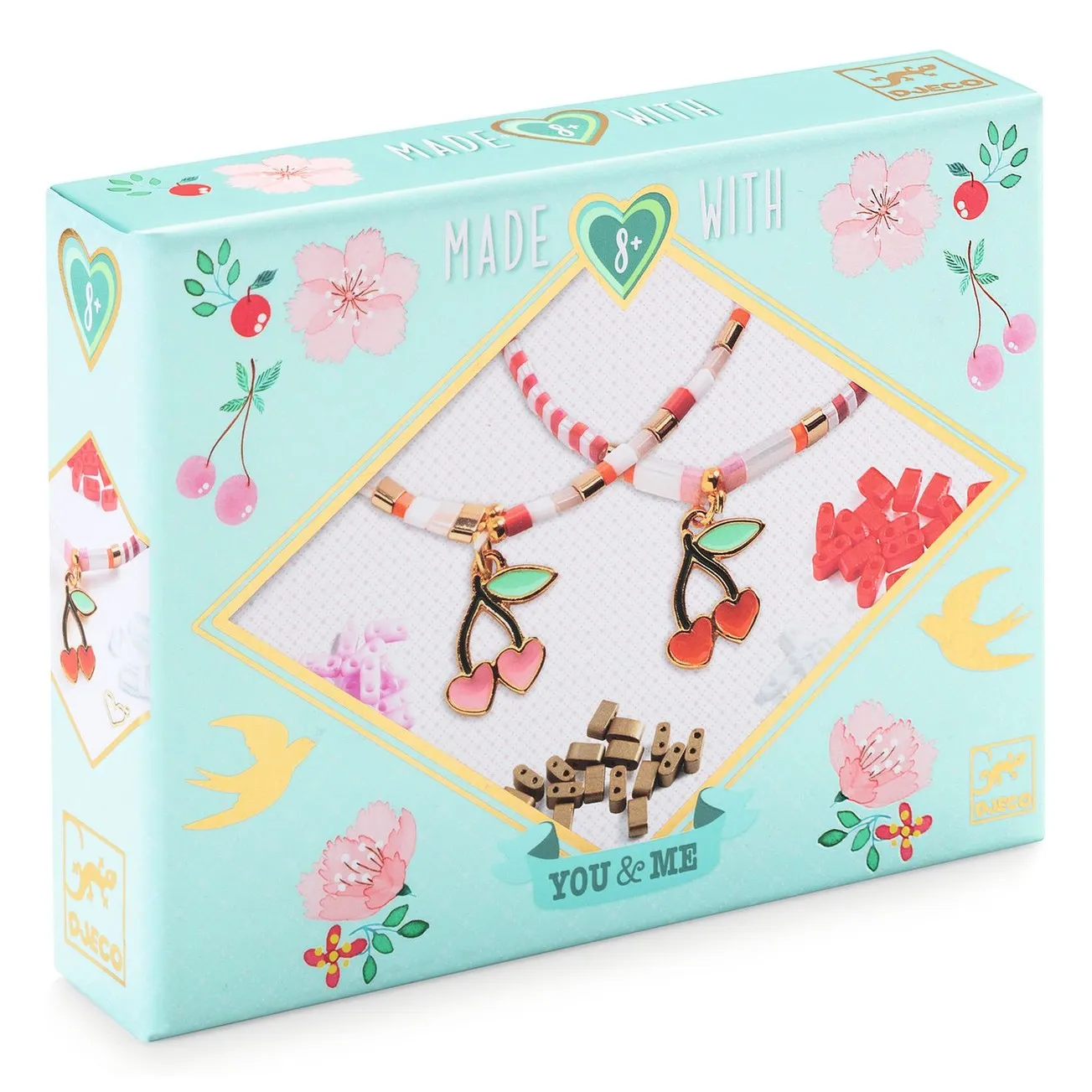 Djeco Multicoloured Diy Kit - Tila & Cherry Bracelets