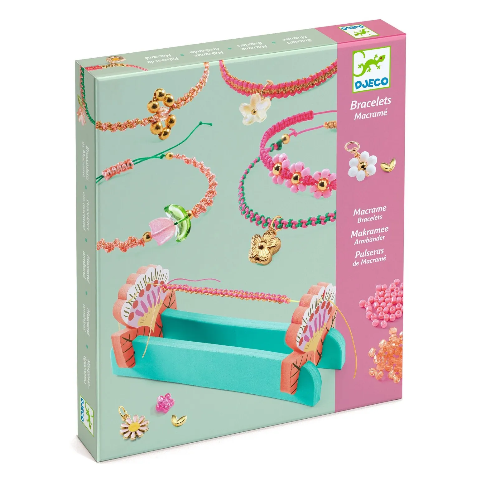 Djeco Multicoloured Diy Kit - Macramé Bracelets