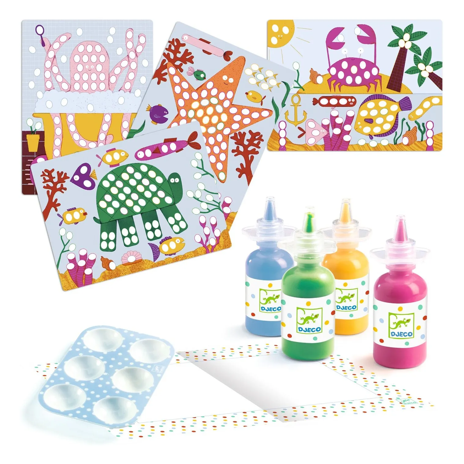 Peinture à doigts - Pois et poissons- Image produit n°3