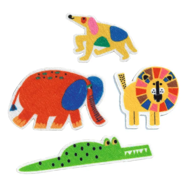 60 felt stickers - Animals everywhere!