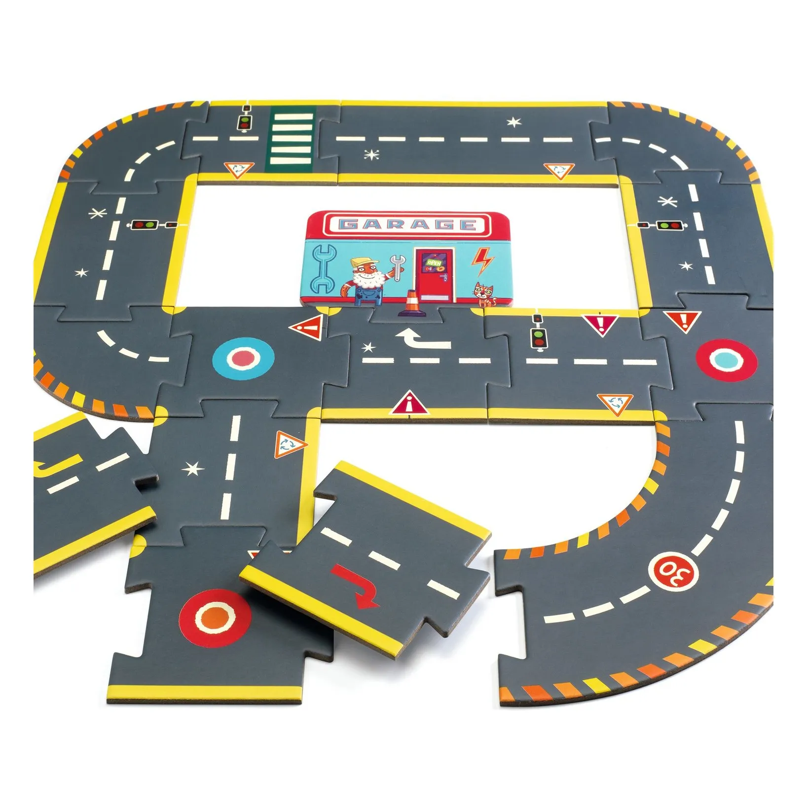 Djeco Multicoloured Crazy Motors - Puzzle Circuit