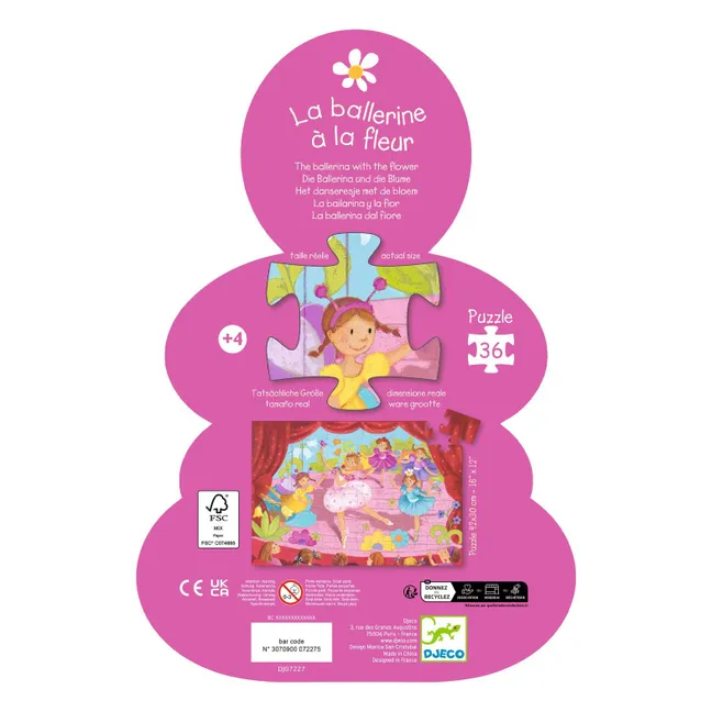 Puzzle La ballerine à la fleur - 36 pièces