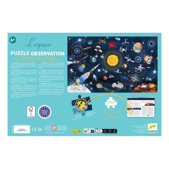 Puzzle d'observation L'espace - 200 pièces
