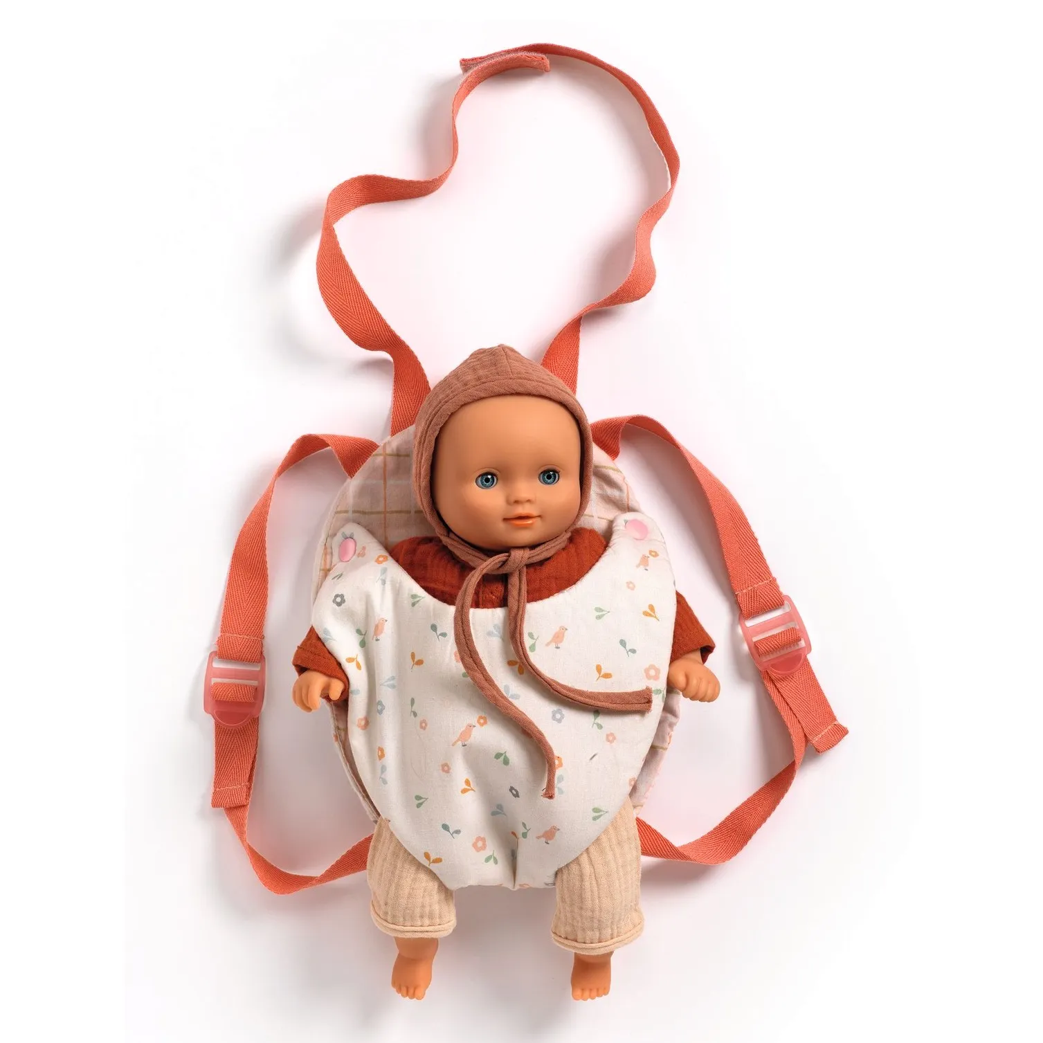Djeco Multicoloured Pomea - Lavender Doll Carrier