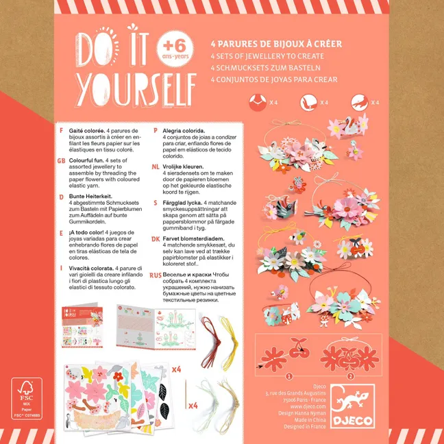 Kit DIY - Parures de bijoux Gaité colorée