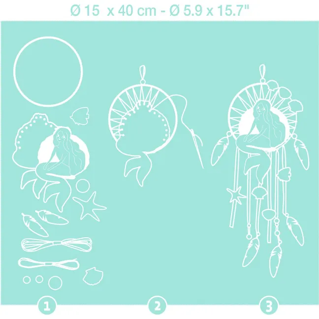 kit DIY - Attrape rêves Douce sirène
