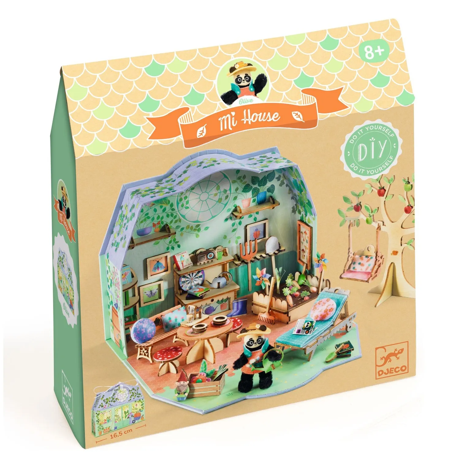 Djeco Multicoloured Diy Kit - Mi House Olive