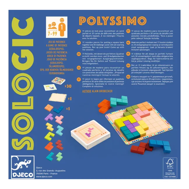 Sologic - Jeu de casse tête Polyssimo