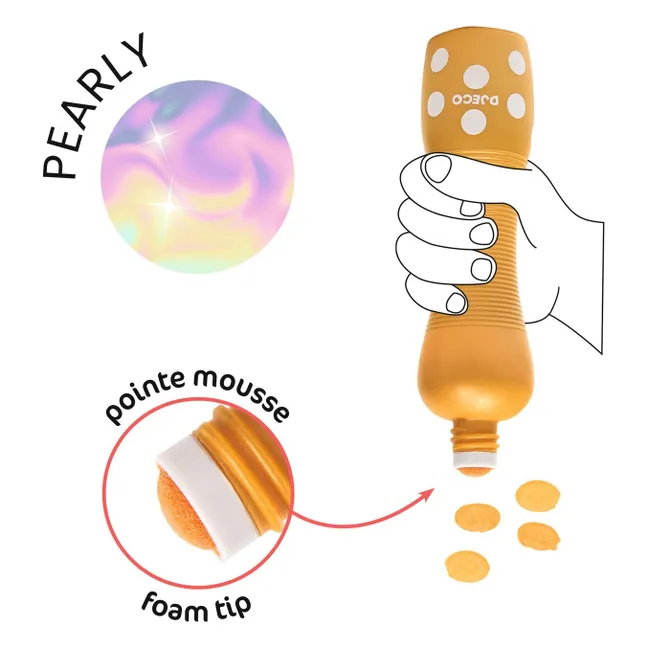 Marqueurs mousse pour les petits - Pearly