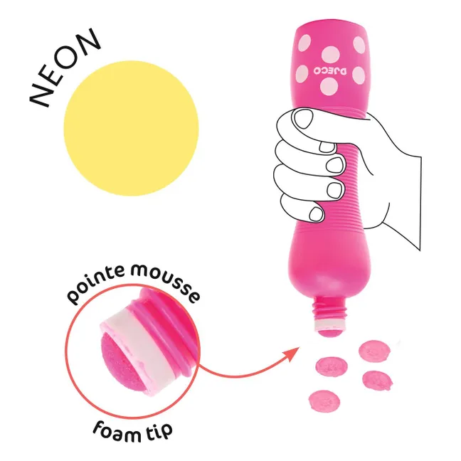 Foam Markers for Kids - Neon
