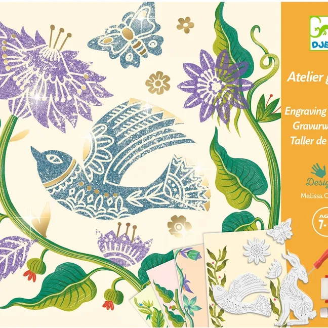 Atelier gravure - Passiflore