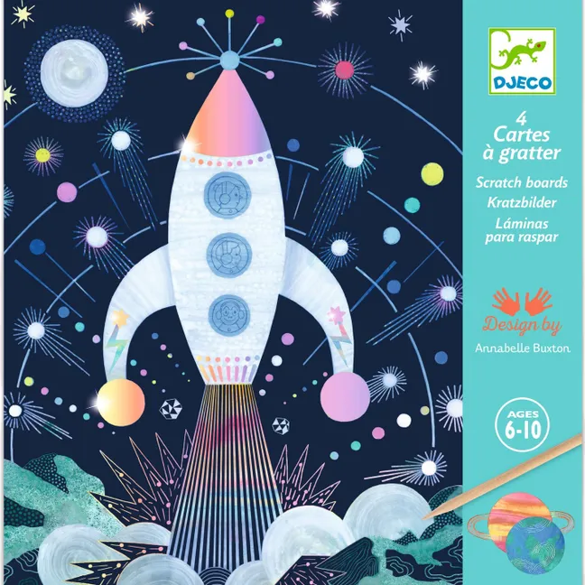 Cartes à gratter - Mission cosmique